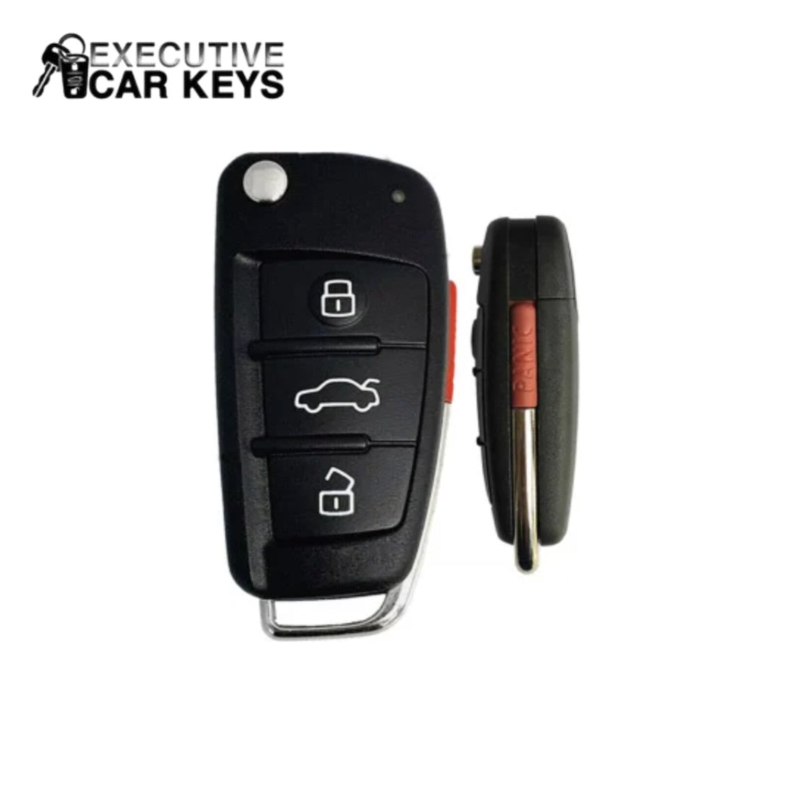 Executive Car Keys - For Audi 2005-2011 (IYZ-3314)(Flip Key) 4-Button