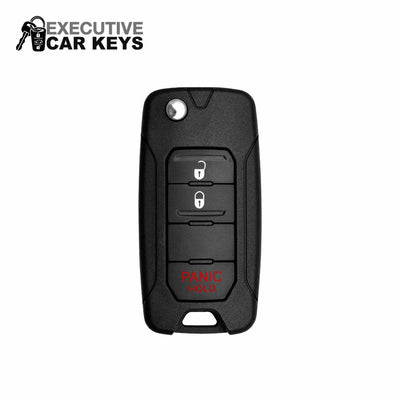 For Fiat 500X & Jeep Renegade 2015-2019 3-Button Flip Key (2ADFTFI5AM433TX) 434 MHz Key Fob Replacement | Executive Car Keys