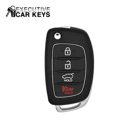 Executive Car Keys - For Hyundai Santa Fe 2013-2016 (TQ8-RKE-3F04)(Flip Key) 4-Button