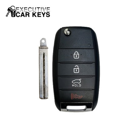 Executive Car Keys - For Kia Soul 2014-2019 (OSLOKA-875T)(Flip-key) 4-Button