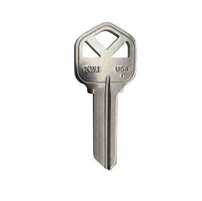 KW1 - Kwikset - Metal Key Blank / Key Blanks / Keyblank / Keyblanks (Nickel) - Multiple Pack Sizes