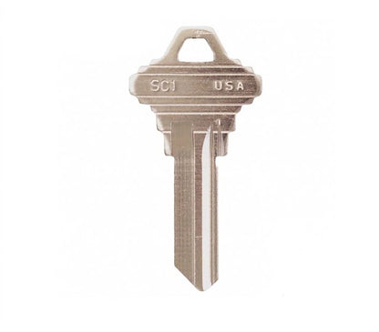 SC1 - Schlage - Metal Key Blank / Key Blanks / Keyblank / Keyblanks (Nickel) - Multiple Pack Sizes